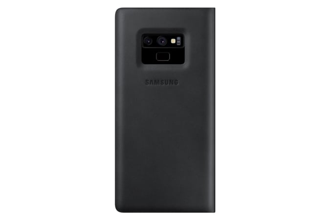 SAMSUNG NOTE 9 LEATHER WALLET COVER BLACK